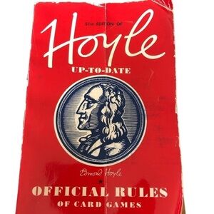 Hoyle Official Rules Of Card Games Paperback Book 1959 Now You Can’t Cheat